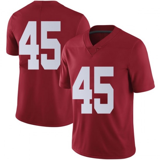 Alabama Crimson Tide Men's Thomas Fletcher #45 No Name Crimson NCAA Nike Authentic Stitched College Football Jersey UP16V57WD